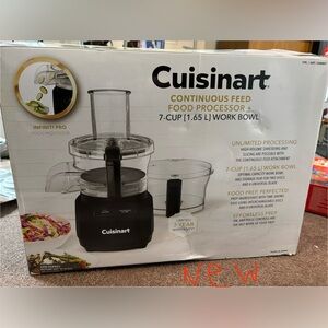 Cuisinart Black Food Processor with 7-Cup Bowl